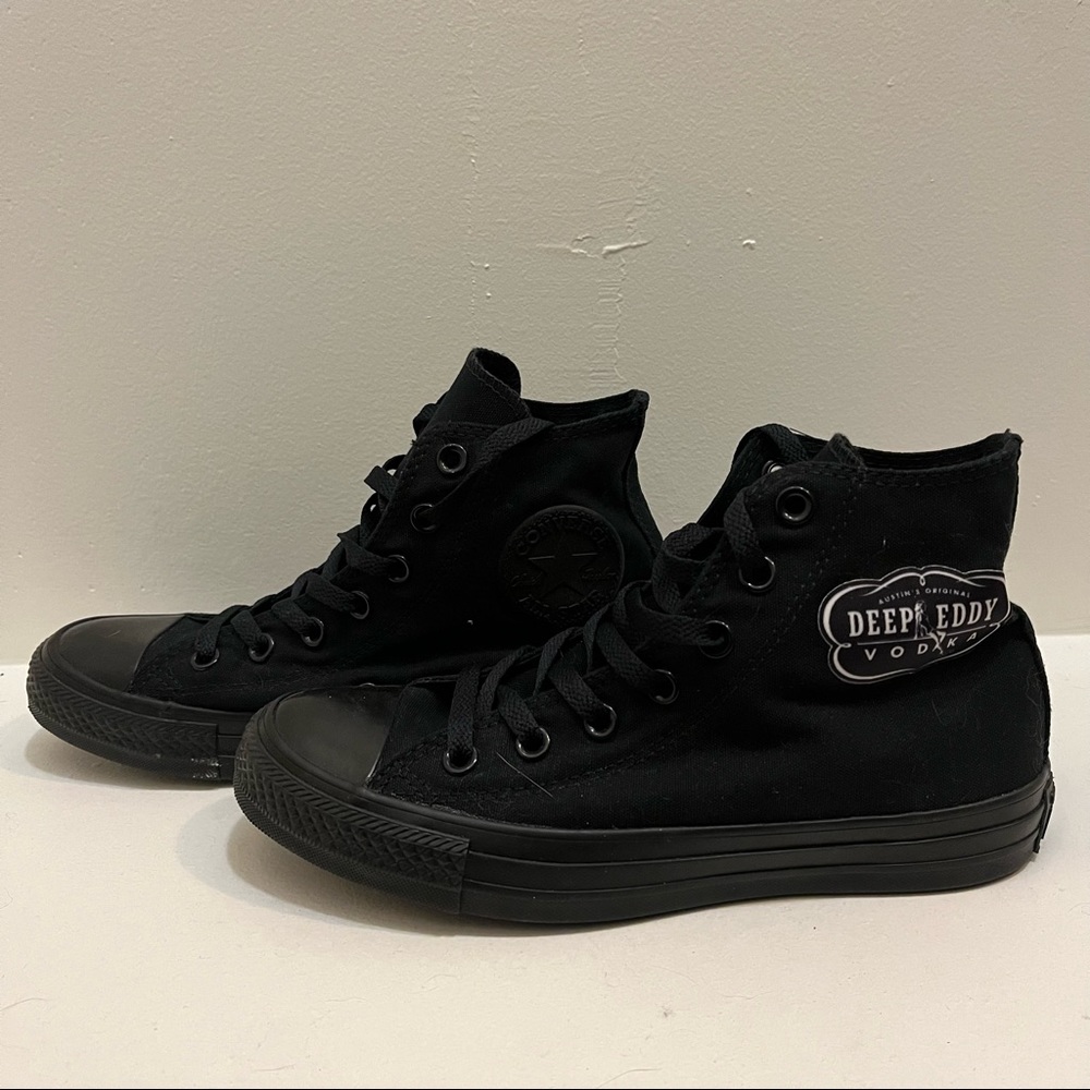 All-Black Converse with Deep Eddy Brand